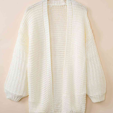 Open Front Longline Cardigan