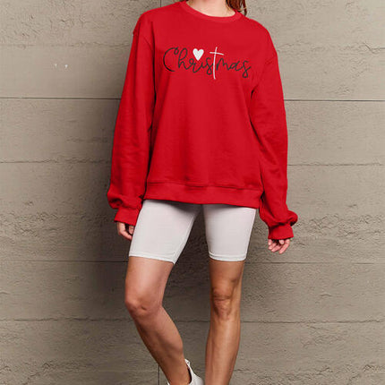 Simply Love Full Size CHRISTMAS Long Sleeve Sweatshirt