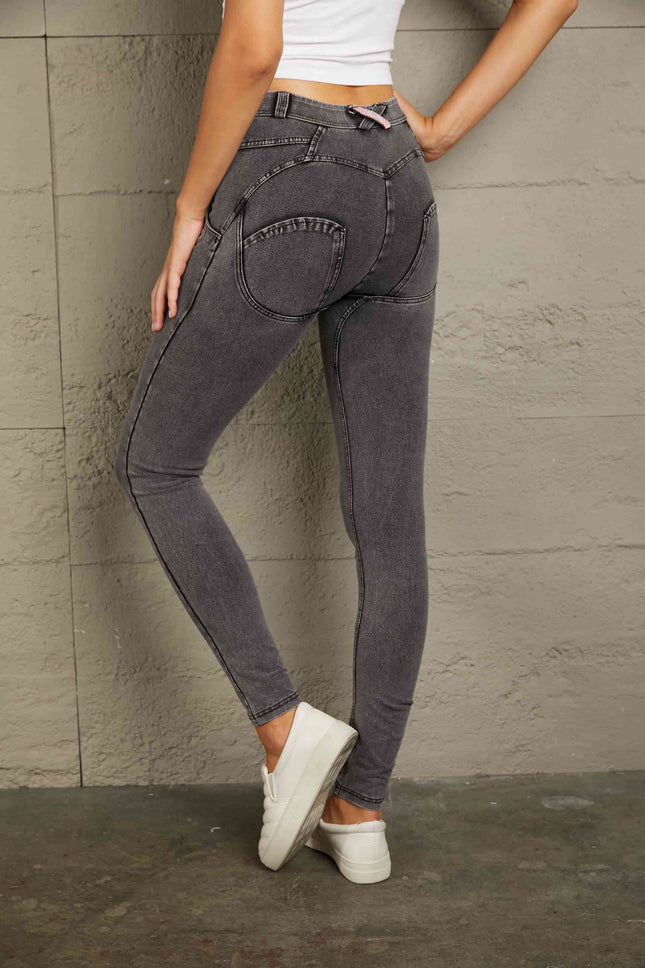 Baeful Buttoned Skinny Long Jeans