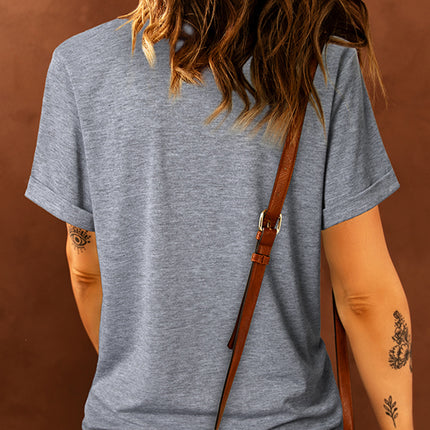 Bow Graphic Round Neck Short Sleeve T-Shirt - Vickie Lynn's