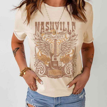 Western Graphic Round Neck T-Shirt