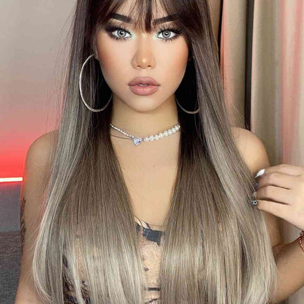 Long Straight Synthetic Wigs 26''