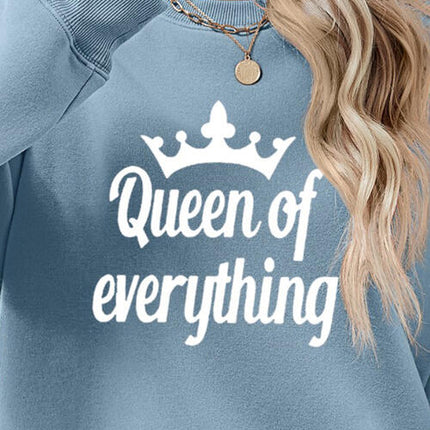QUEEN OF EVERYTHING Round Neck Sweatshirt