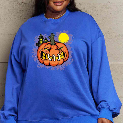 Simply Love Full Size Graphic Round Neck Sweatshirt