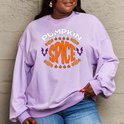 Simply Love Full Size PUMPKIN SPICE Graphic Sweatshirt