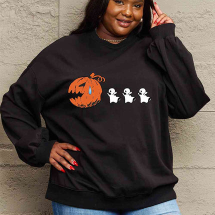 Simply Love Full Size Graphic Dropped Shoulder Sweatshirt