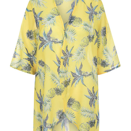 Open Front Half Sleeve Cover-Up