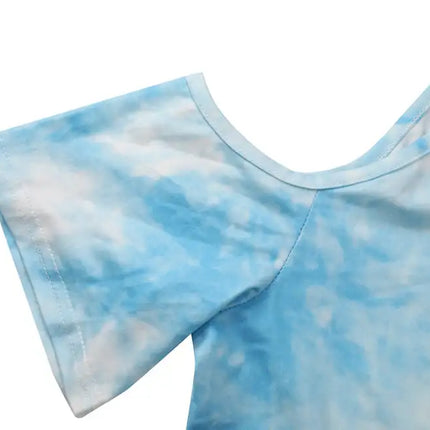 Women's Crew Neck Athleisure Pair Short Sleeve Suit