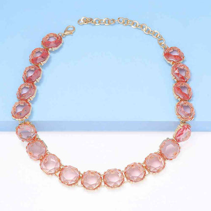 Zinc Alloy Resin Necklace