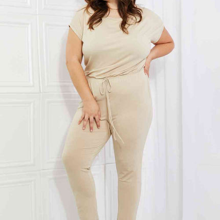 Culture Code Comfy Days Full Size Boat Neck Jumpsuit