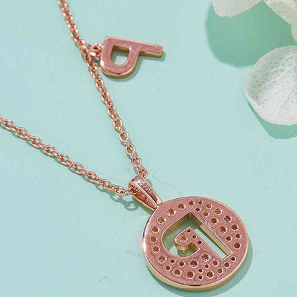 Adored Moissanite K to T Pendant Necklace