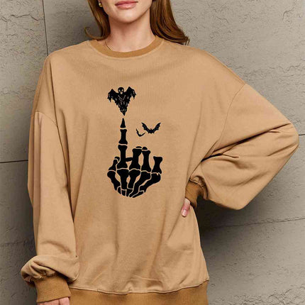 Simply Love Full Size Halloween Element Graphic Sweatshirt