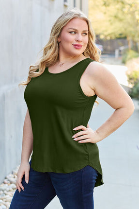 Basic Bae Full Size Round Neck Tank - Vickie Lynn's