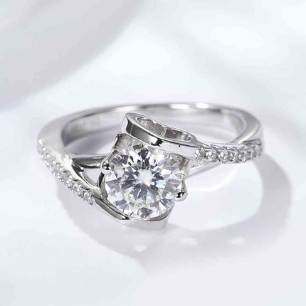 Limitless Love Platinum-Plated Moissanite Ring
