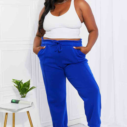 Zenana Full Size Can't Stop Me Paperbag Waist Joggers