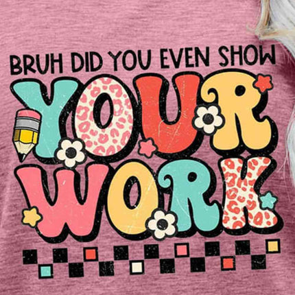 Letter Graphic Short Sleeve T-Shirt