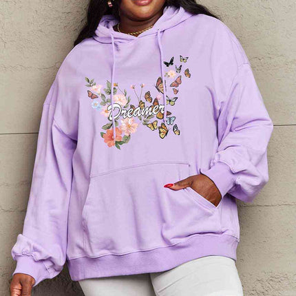Simply Love Simply Love Full Size Dropped Shoulder DREAMER Graphic Hoodie