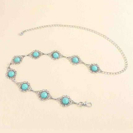 Vintage Turquoise Alloy Belt