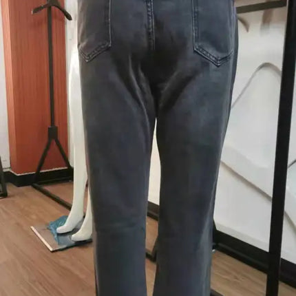 Women's Temperament Ripped Jeans Pants