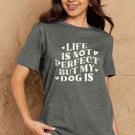 Simply Love Full Size Dog Slogan Graphic Cotton T-Shirt