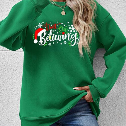 Letter Graphic Long Sleeve Sweatshirt