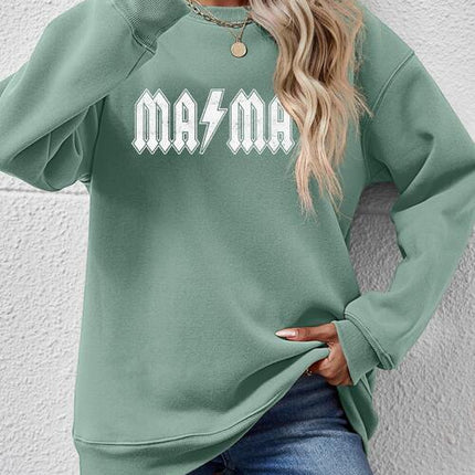 Letter Graphic Dropped Shoulder Sweatshirt