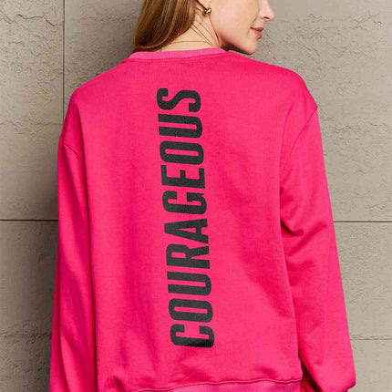Simply Love Full Size COURAGEOUS Graphic Sweatshirt