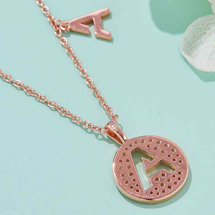 Moissanite A to J Pendant Necklace