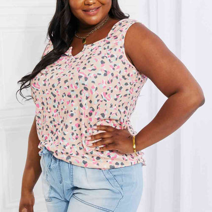 Heimish Full Size Printed Sleeveless Top