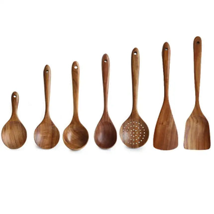 Thailand Teak Natural Wood Tableware Spoon Ladle Turner