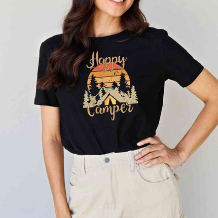 Simply Love Full Size HAPPY CAMPER Graphic T-Shirt