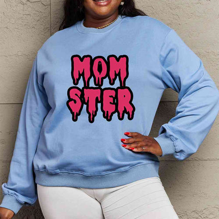 Simply Love Full Size MOM STER Graphic Sweatshirt