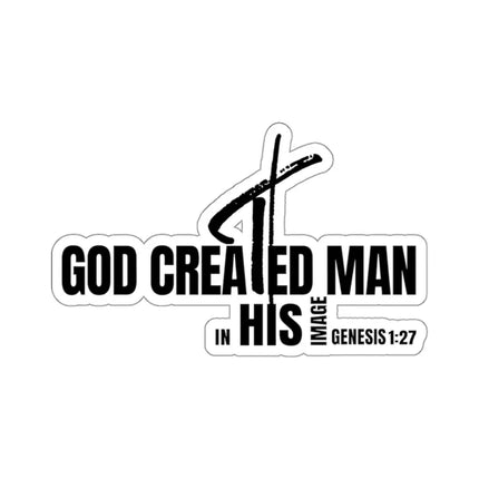 Uniquely You Die-Cut Sticker, God Created Man In His Image Genesis 1 27