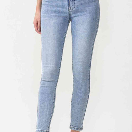 Lovervet Full Size Talia High Rise Crop Skinny Jeans