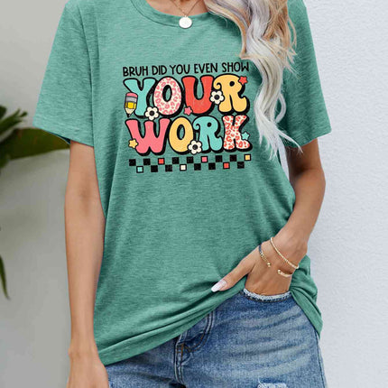 Letter Graphic Short Sleeve T-Shirt