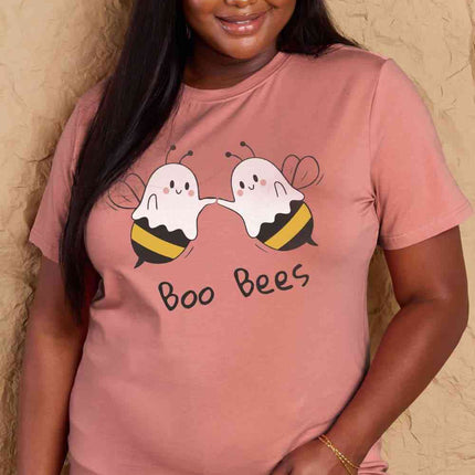 Simply Love Full Size BOO BEES Graphic Cotton T-Shirt