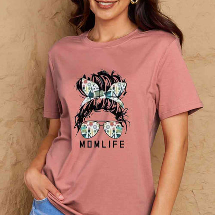 Simply Love Full Size MOM LIFE Graphic Cotton T-Shirt