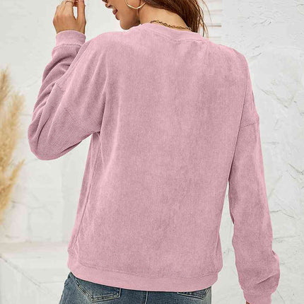 Skull Graphic Dropped Shoulder Sweatshirt