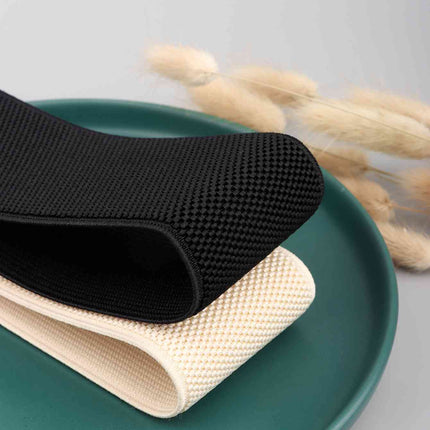 PU Elastic Wide Belt with Alloy Buckle