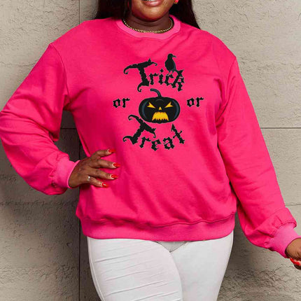 Simply Love Full Size TRICK OR TREAT Graphic Sweatshirt