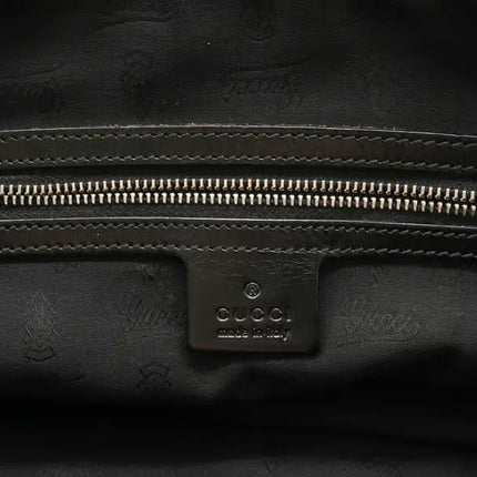 Gucci Gg Canvas Twins Mini Boston Bag Leather Khaki