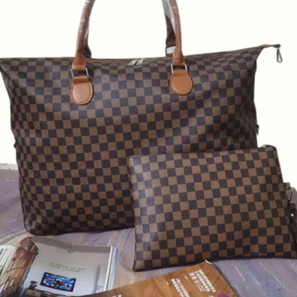 Checkered Two-Piece Bag Set - Vickie Lynn's