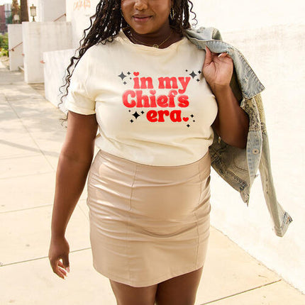 Simply Love Full Size IN MY CHIEFS ERA Short Sleeve T-Shirt