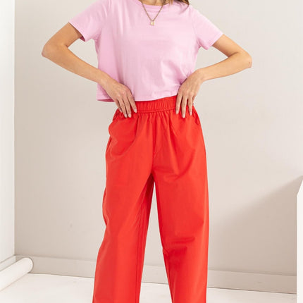 HYFVE Round Neck Cropped T-Shirt