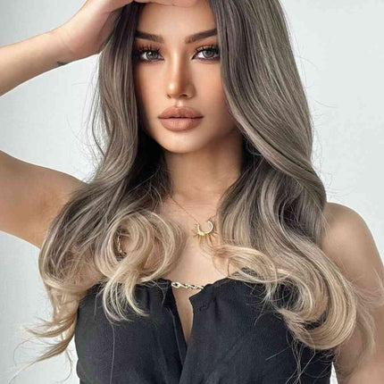 13*1" Full-Machine Wigs Synthetic Long Straight 24"