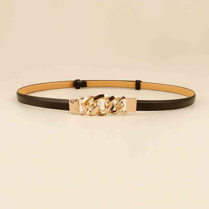 PU Skinny Belt - Vickie Lynn's