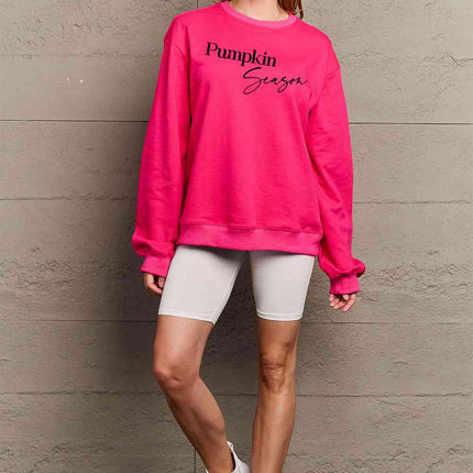 Simply Love Full Size PUMPKIN SEASON Graphic Sweatshirt