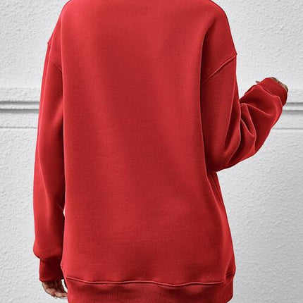 Letter Graphic Dropped Shoulder Sweatshirt