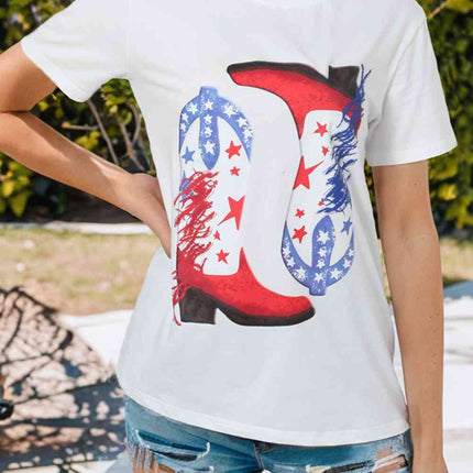 Star Cowboy Boots Graphic Tee