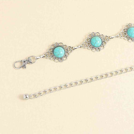 Vintage Turquoise Alloy Belt